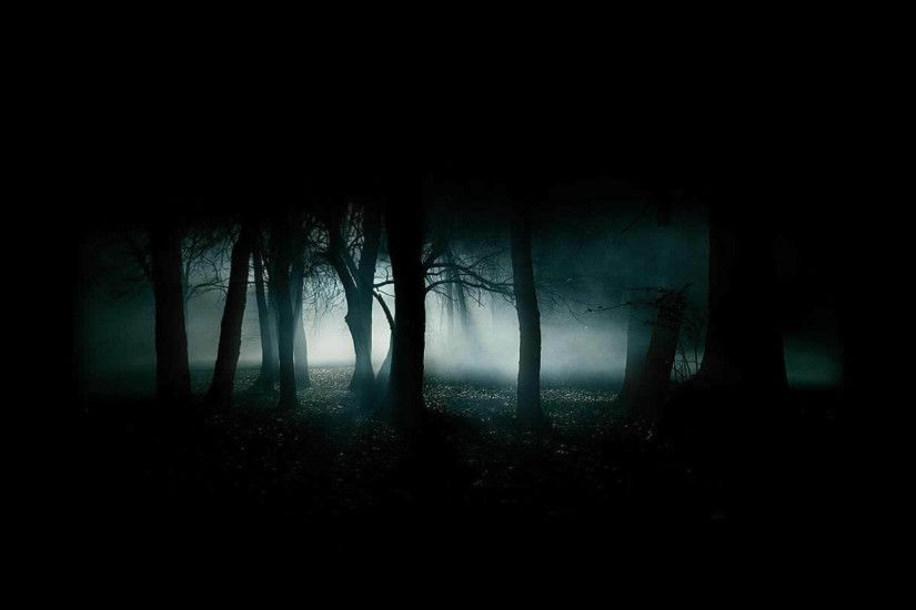 Dark Scary Forest Background