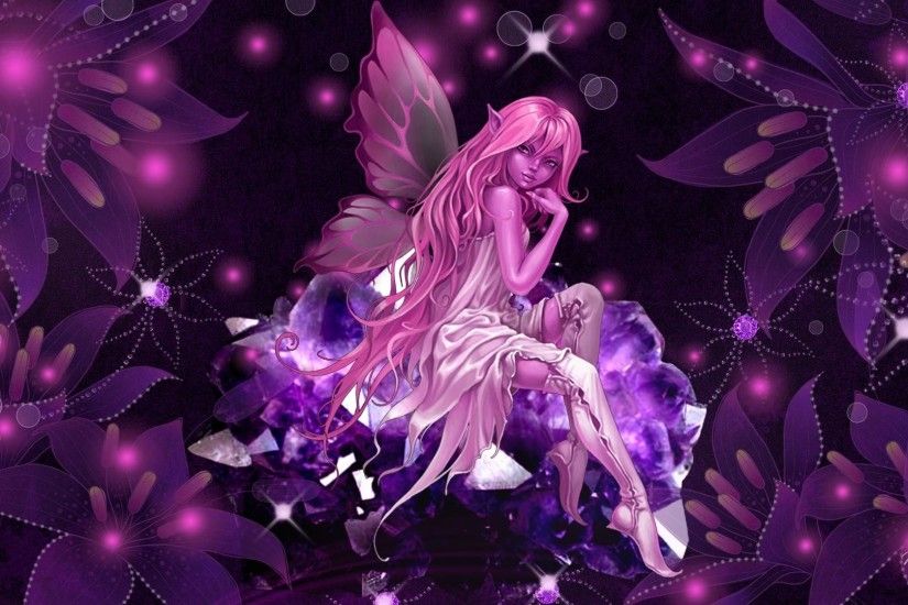 Butterfly Fairy Wallpaper | HD Pink Crystal Fairy Wallpaper