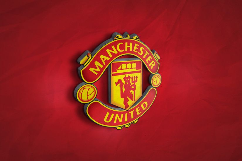 ... Manchester United Flag Wallpaper Manchester United 3D Logo Wallpaper |  Football Wallpapers Hd ...