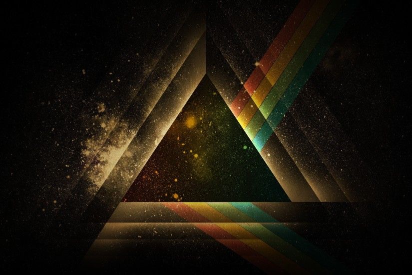 Pink Floyd abstract design multicolor prism wallpaper (#834182) /  Wallbase.cc