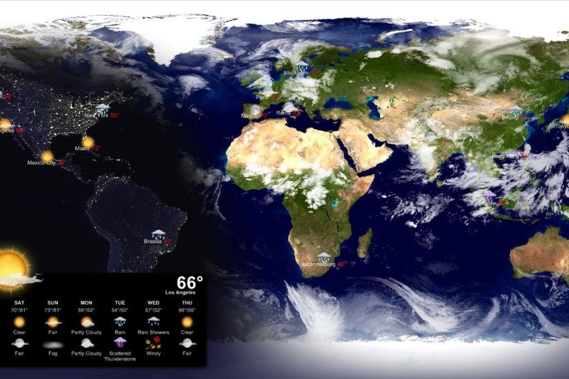 Living Earth Desktop Wallpaper and Screen Saver