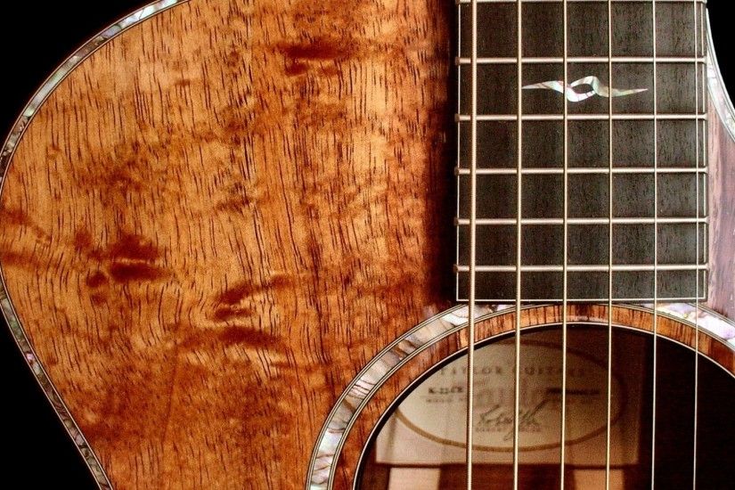 Wood Guitar String Wallpaper