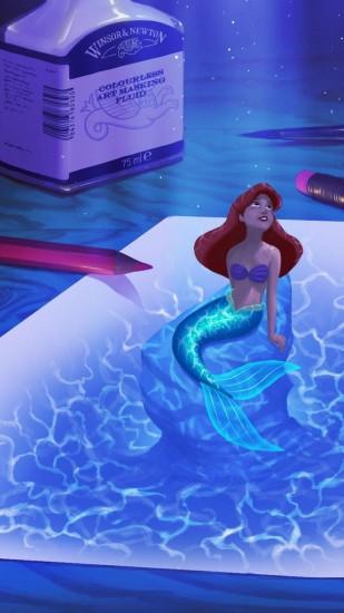 Disney The Little Mermaid Ariel iPhone 5 Wallpaper b
