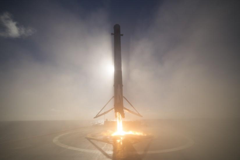 SpaceX, Iridium 1 Landing, Rocket Wallpaper HD
