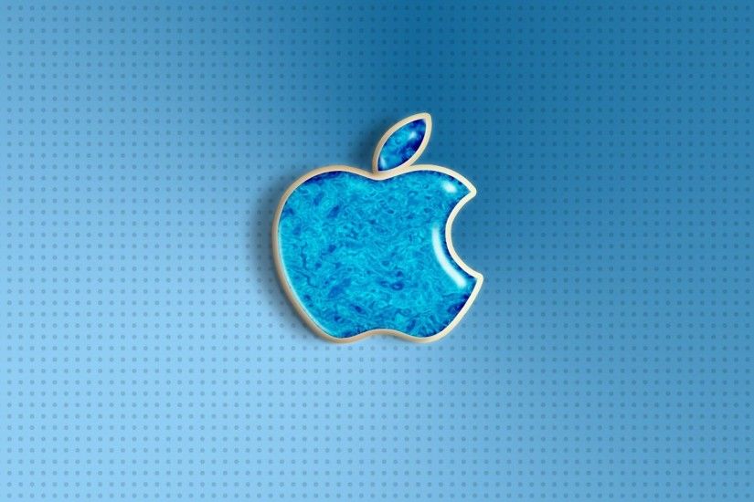 Blue background apple LOGO iPhone 6 Wallpaper - iPhone 6 Wallpaper