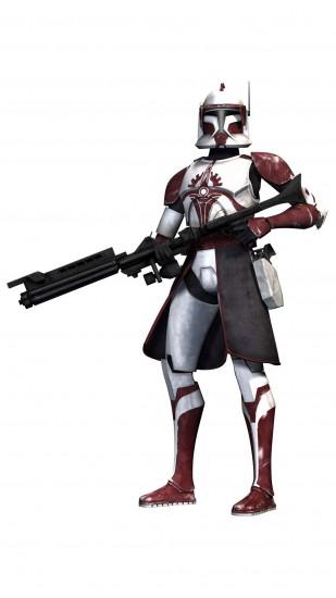 Clone trooper commander Fox Wallpaper
