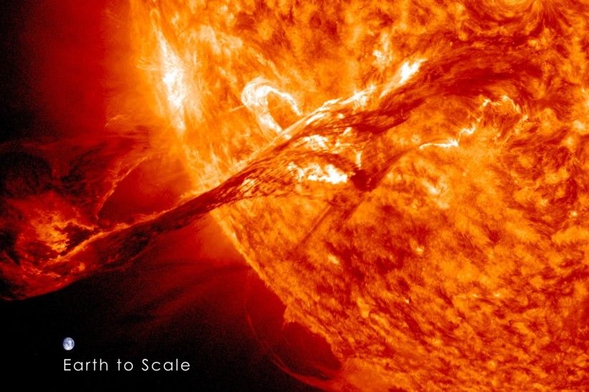 Sun outer space Earth comparisons solar flares wallpaper | 1920x1200 |  252626 | WallpaperUP