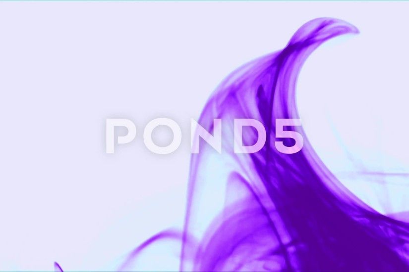 Curly wave of purple smoke on white background - abstract motion background  Stock Footage,#smoke#white#purple#Curly