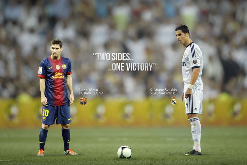 Ronaldo and Messi wallpaper by Drifter765