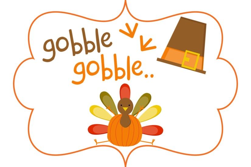Gobble Gobble 2016 Happy Thanksgiving 4K Wallpaper