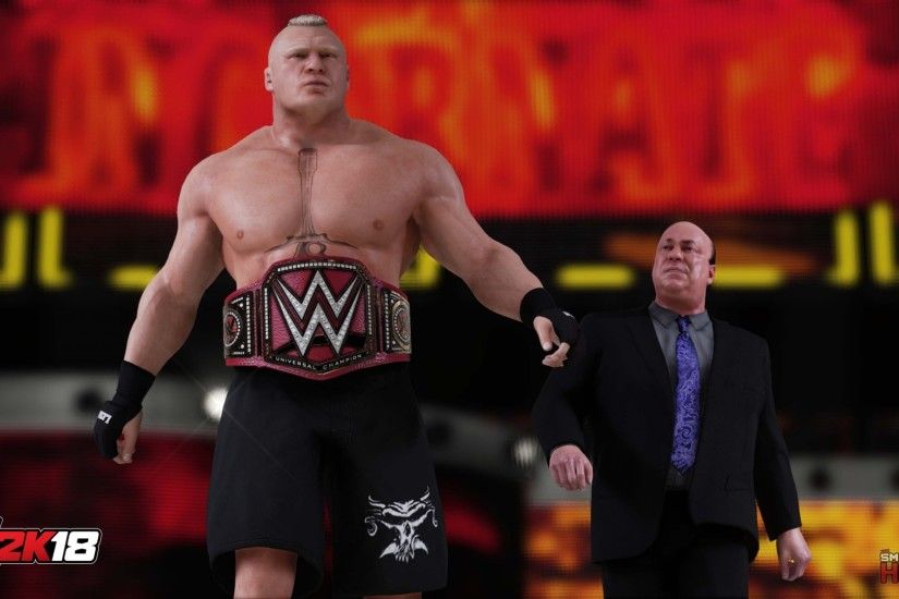WWE2K18 Lesnar Heyman Win ...