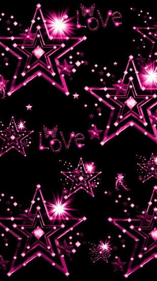 Black and pink stars