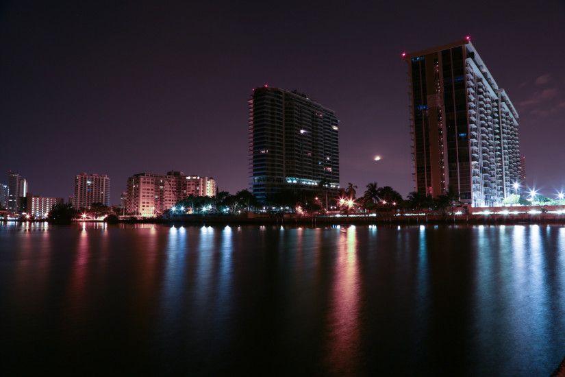Best Miami Beach Hotels Skyline HD Wallpaper For Wallpaper HD 1366x768 with  Miami Beach Hotels Skyline