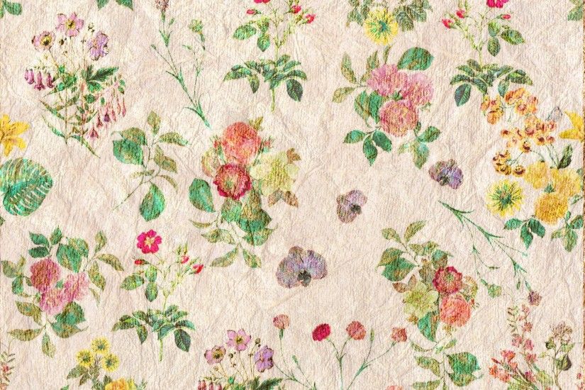 Vintage Flowers Wallpaper Pattern