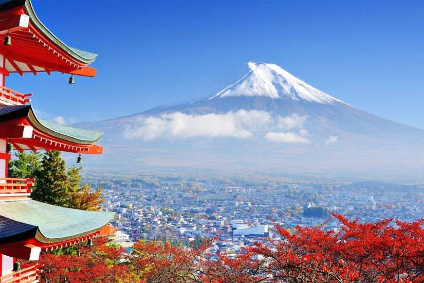 Japan, Mount Fuji, Building, Nature, Asian Architecture, Trees Wallpapers  HD / Desktop and Mobile Backgrounds