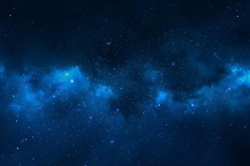 Milky Way Galaxy Blue Nebula Clouds Wallpapers HD / Desktop and Mobile .