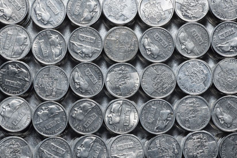 Man Made - Coin Peseta Silver Money Wallpaper