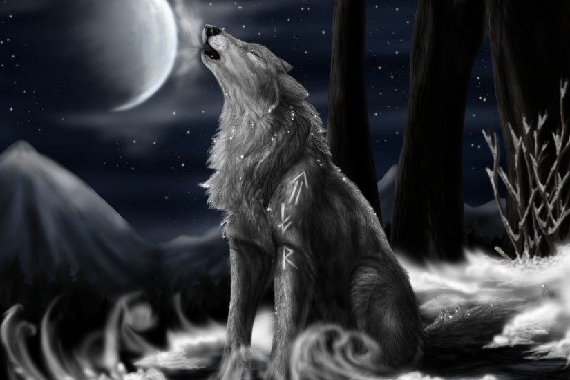 Fantasy original art artistic artwork wolf wolves wallpaper | 2880x1800 |  702190 | WallpaperUP