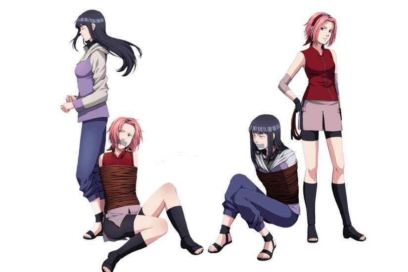 Tie, Naruto, Girls, Hinata, Rope, Ninja, Naruto, Sakura Haruno