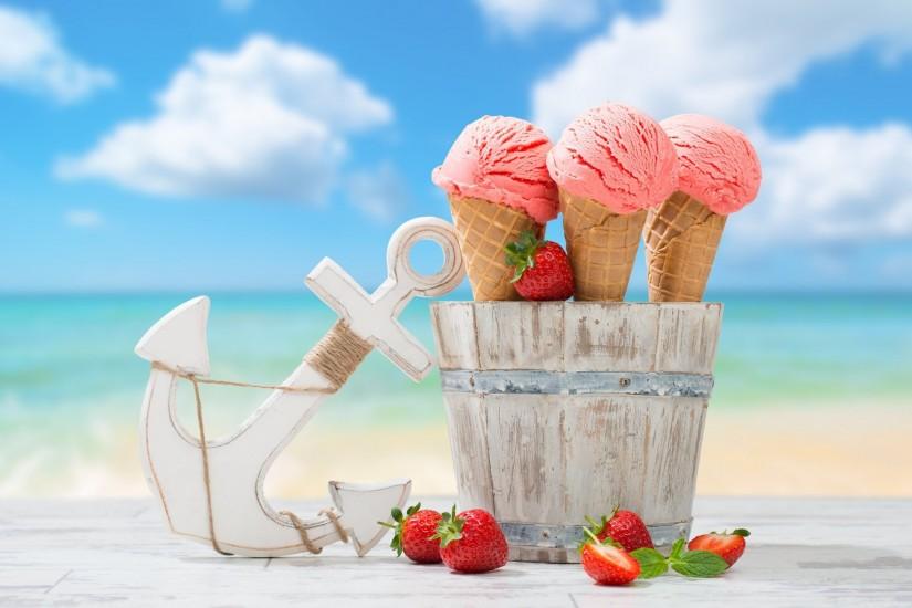 sea beach bucket ice cream strawberry anchor sea beach bucket ice-cream  strawberry anchor