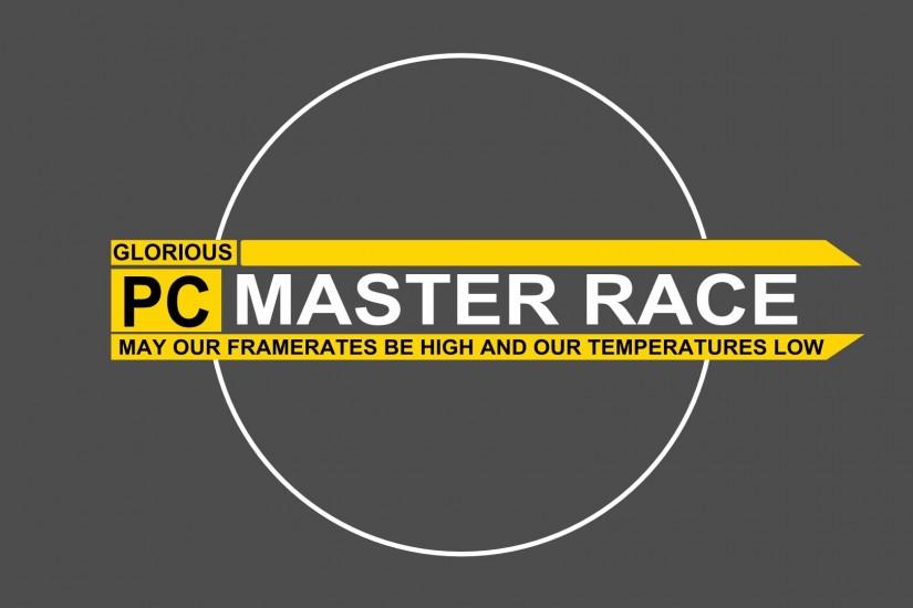 General 1920x1080 PC gaming Master Race text simple background