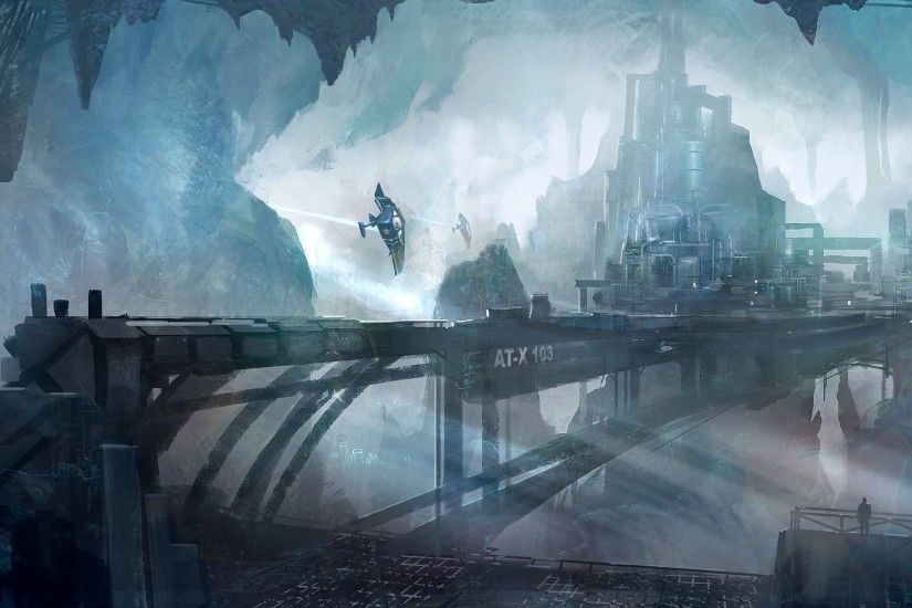 wallpaper city Â· futuristic Â· underground Â· science fiction