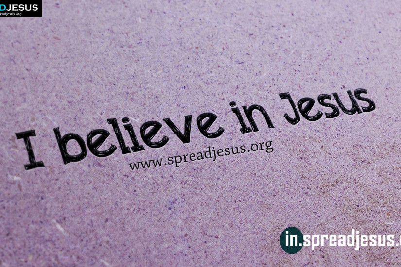 I believe in Jesus HD-wallpaper