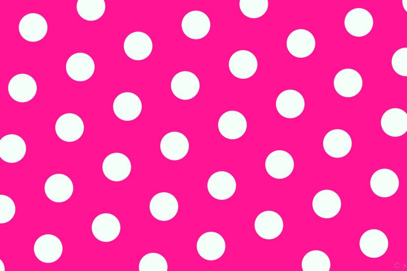 wallpaper hexagon pink polka dots white deep pink mint cream #ff1493  #f5fffa diagonal 20