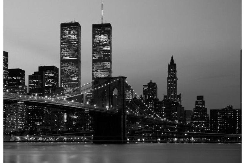 New York Skyline Mural (P112204-7) - Mr Perswall Wallpapers - A beautiful