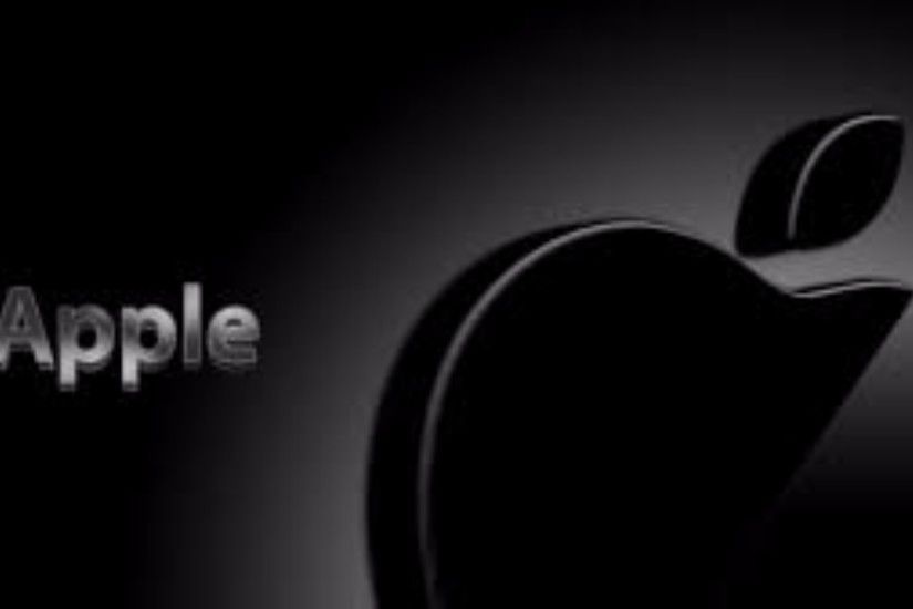 Black 3D Apple Logo 4K Wallpaper