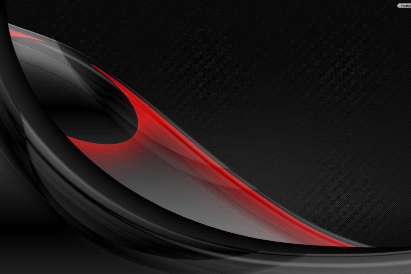 Abstract Art Black and White Red Wallpaper 1080p HD