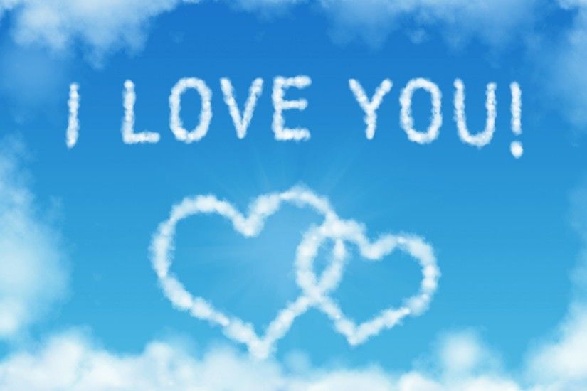 I Love You sky 1,920Ã1,200 pixels