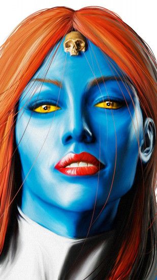 1080x1920 Wallpaper mystique, marvel comics, art, woman, face