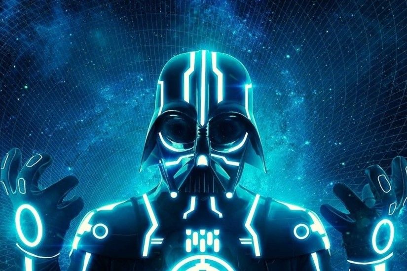 Star Wars, Darth Vader, Fan Art, Tron, Mix Up Wallpapers HD / Desktop and  Mobile Backgrounds