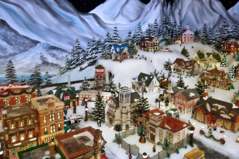 Christmas Village Background ·① WallpaperTag