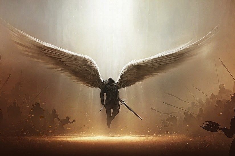 artwork, Angel, Tyrael, Diablo III, Video Games Wallpapers HD / Desktop and  Mobile Backgrounds