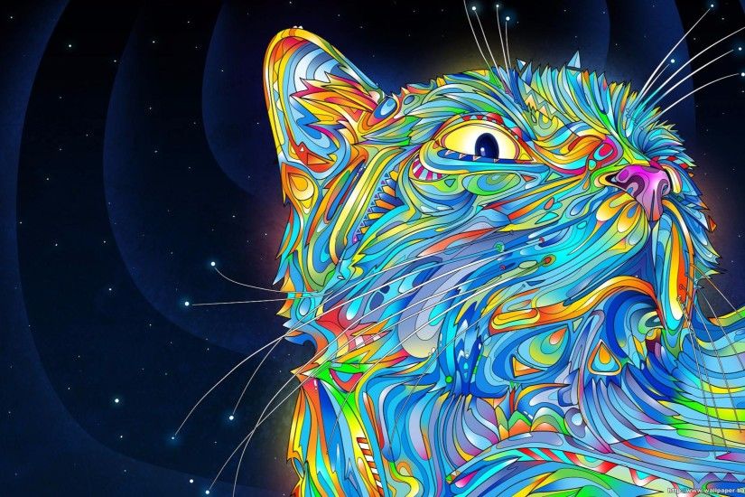 ... Wallpapers 4k Wallpaper Abstract Cool Cat 4K | Free Hd Backgrounds  wallpaper abstract ...