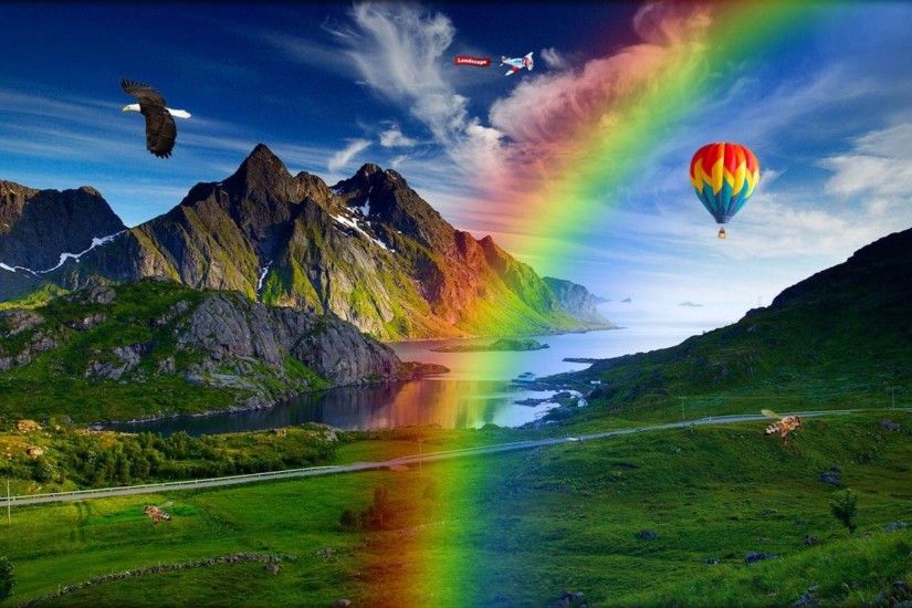 Rainbows Nature 4K Wallpaper