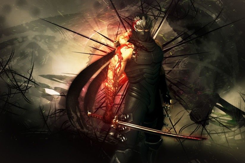 NINJA GAIDEN fantasy anime warrior weapon sword blood f wallpaper .