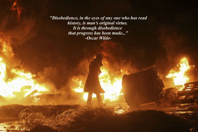 My favorite picture from the Kiev riots, and an Oscar Wilde quote.