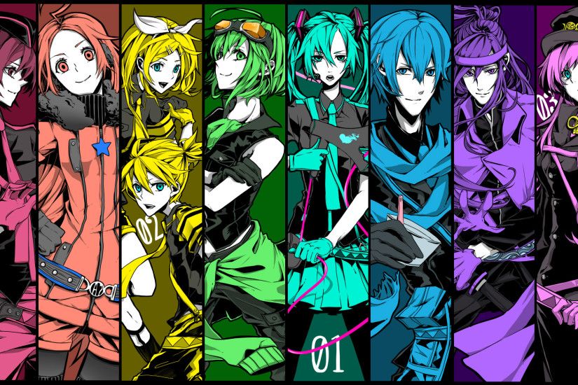 Vocaloid, Hatsune Miku, Kagamine Rin, Megurine Luka, Kagamine Len