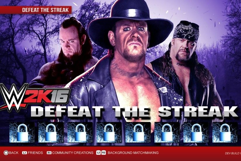 The undefeated streak of The Undertaker was the greatest streak in history  until Brock Lesnar ended it at Wrestlemania A Defeat the streak mode was  last .