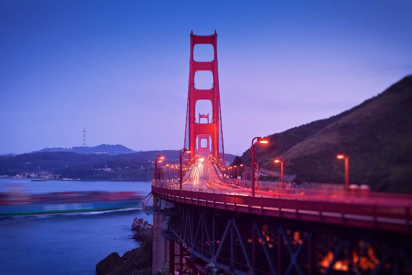 Golden Gate Bridge Night Wallpaper High Quality Resolution
