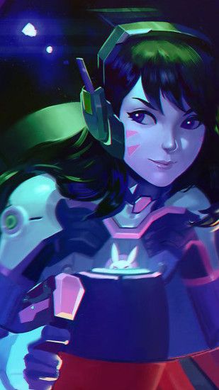 Download D.Va Overwatch hd iphone wallpapers with id 11923 .