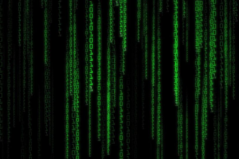 Subscription Library High definition animated loop of green binary streams  falling over a dark background. Matrix binary