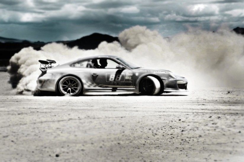 Drifting Porsche 911 GT3 RS Wallpaper Wallpaper
