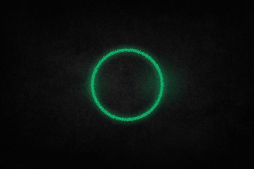 Green Circle of Light Behind Glass - Cool Wallpapers for desktop Background