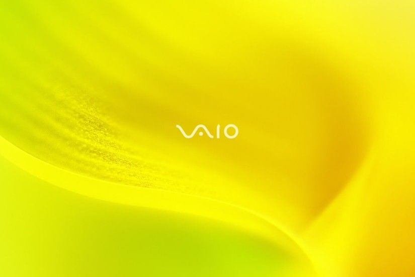 yellow sony vaio wallpaper 3764