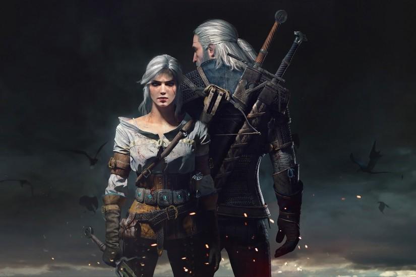 Witcher 3 Geralt and Ciri proper 2560x1440 by Scratcherpen on .