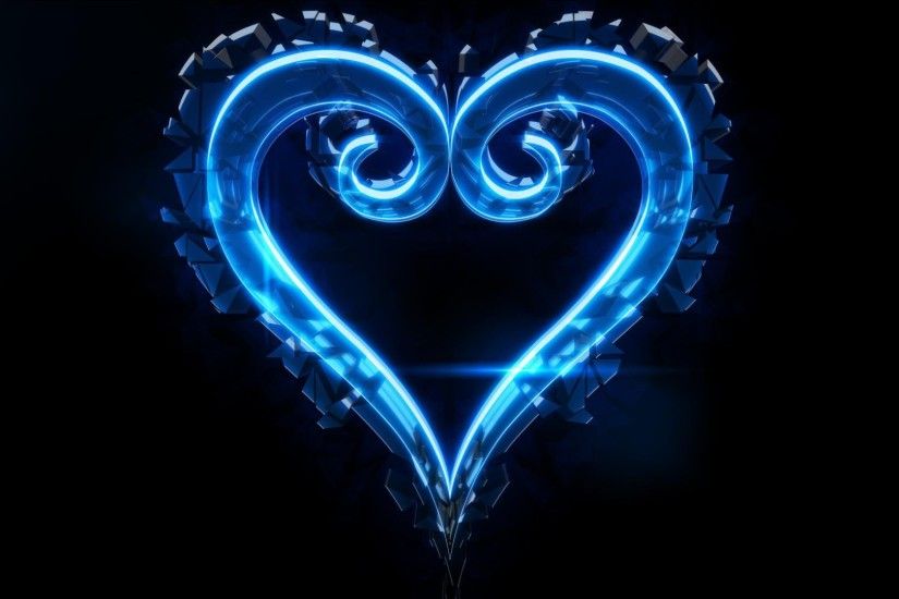 Artistic - Heart Blue Light Wallpaper